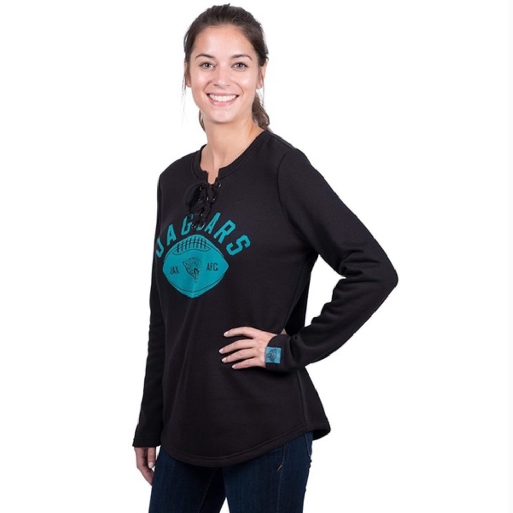 🏈NWT Jacksonville Jaguars Womens LaceUpSweatshirt